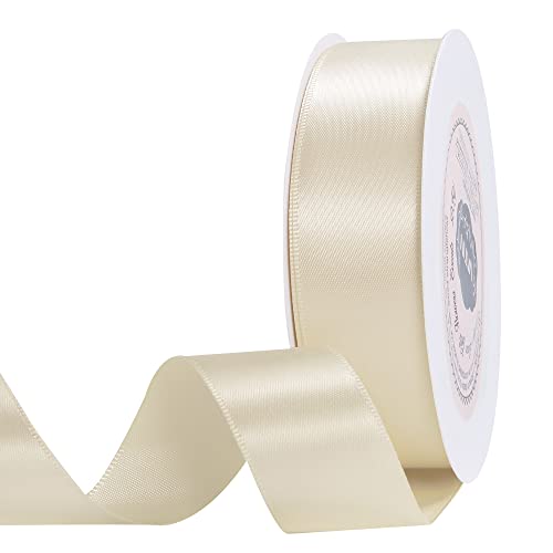 VATIN 25 Meter Satinband Creme 25MM Schleifenband Band geschenkband Dekoband satinband VATIN 25 Meter Satinband Creme 25MM Schleifenband Band geschenkband Dekoband satinband von VATIN