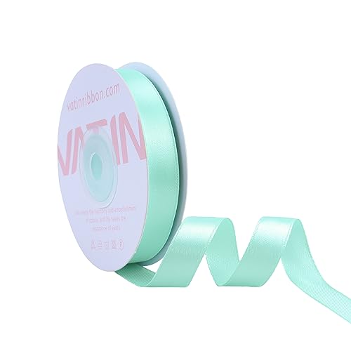 VATIN 25 Meter Satinband Minze 12MM Einseitiges Farbband Schleifenband Band geschenkband Dekoband satinband VATIN 25 Meter Satinband Minze 12MM Einseitiges Farbband Schleifenband Band geschenkband Dekoband satinband von VATIN