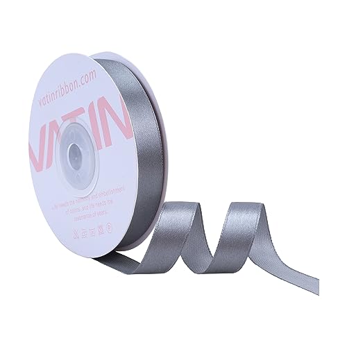 VATIN 25 Meter Satinband Silber 12MM Einseitiges Farbband Schleifenband Band geschenkband Dekoband satinband VATIN 25 Meter Satinband Silber 12MM Einseitiges Farbband Schleifenband Band geschenkband Dekoband satinband von VATIN