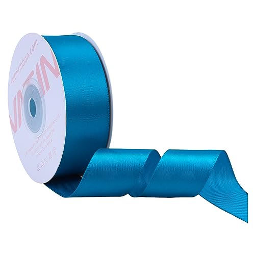 VATIN 25 Meter Satinband Türkis 25MM Einseitiges Farbband Schleifenband Band geschenkband Dekoband satinband VATIN 25 Meter Satinband Türkis 25MM Einseitiges Farbband Schleifenband Band geschenkband Dekoband satinband von VATIN