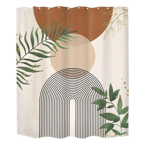 Duschvorhang mit Sonnenbogen in leuchtenden Farben,180*180cm Polyester Stoff Badevorhänge,farbecht maschinenwaschbar,böhmischer Duschvorhang mit 12 Aufhängeringen für Zuhause,Wohnung,Schlafsaal,Hotel von VAVPUP