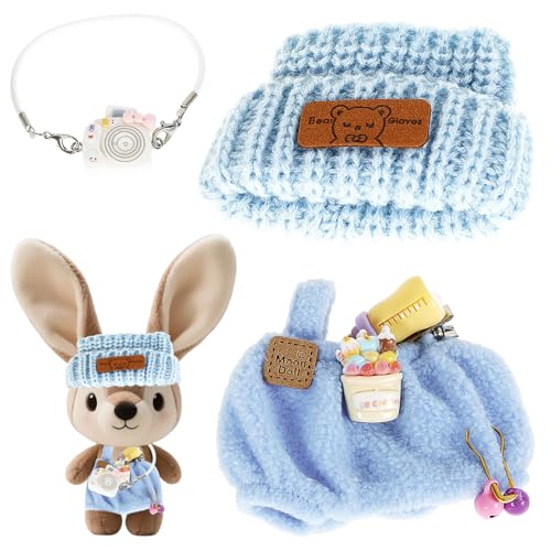 Generisch Puppenkleider Set,3-teilig Bezaubernde Puppenkleidung,Spielzeug Outfit Zubehör mit Flexibler Öffnung,Kreative Kleidung für 15-17cm Puppen,Geschenke für Kinder(Stil 1) von VAVPUP