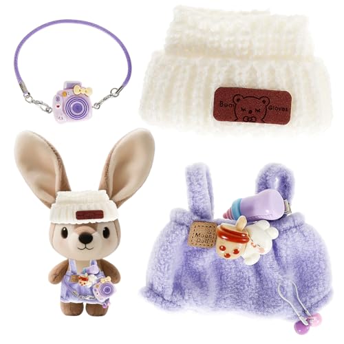 Generisch Puppenkleider Set,3-teilig Bezaubernde Puppenkleidung,Spielzeug Outfit Zubehör mit Flexibler Öffnung,Kreative Kleidung für 15-17cm Puppen,Geschenke für Kinder(Stil 2) von VAVPUP
