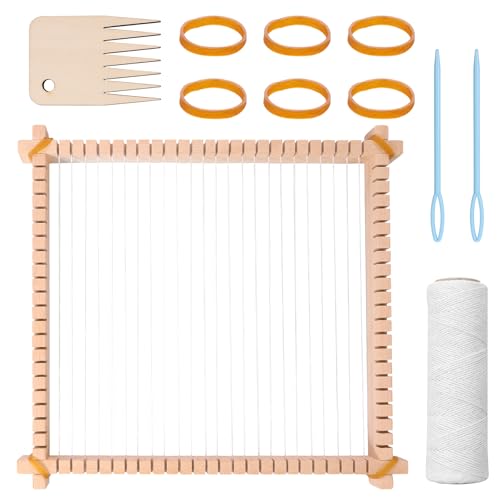 VAVPUP Holzwebrahmen Set zum Stricken und Häkeln,abnehmbarer Gobelinwebrahmen,leicht zusammenzubauender Handarbeitswebrahmen mit glatter Oberfläche für Anfänger und Senioren VAVPUP Holzwebrahmen Set zum Stricken und Häkeln,abnehmbarer Gobelinwebrahmen,leicht zusammenzubauender Handarbeitswebrahmen mit glatter Oberfläche für Anfänger und Senioren von VAVPUP