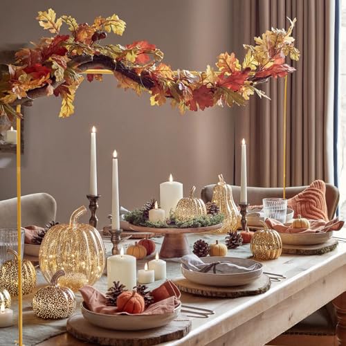 Verstellbar Tischstangenständer,Dekorativer Tischständer mit Stange,Eisen Ballonbogenständer mit Klemme für Hochzeit,Geburtstag, Feiertage,Party,Weihnachtsdekoration Zubehör(golden) von VAVPUP