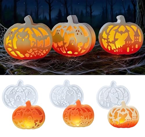 Silikonformen Gießformen Halloween Kürbis,4 Stück Kürbis Silikonform Geschenkbox Gießformen Silikon Gips zum Gießen,Giessformen Silikon für DIY Herbst Halloween Deko Silikonformen Gießformen Halloween Kürbis,4 Stück Kürbis Silikonform Geschenkbox Gießformen Silikon Gips zum Gießen,Giessformen Silikon für DIY Herbst Halloween Deko von VAWSVOCS