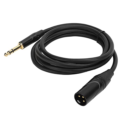 VBESTLIFE XLR Männlich Bis 1/4in 6,35 Mm Männliches Kabel Ausgeglichene Mikrofonlinie | 22AWG Kein Sauerstoffkupfer & Abschirmung für Studio Live Performance (JD6005-2 Meter) von VBESTLIFE