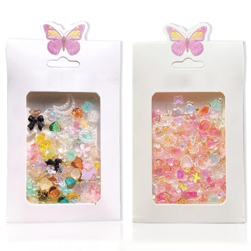 VBKITW Nail Art Dekoration 100 Stück Nagel Art Charms 3D Nail Art Deko Set, Herz Bär Schmetterlings Blume Strasssteine Valentinstag Für Nägel DIY Dekoration VBKITW Nail Art Dekoration 100 Stück Nagel Art Charms 3D Nail Art Deko Set, Herz Bär Schmetterlings Blume Strasssteine Valentinstag Für Nägel DIY Dekoration von VBKITW