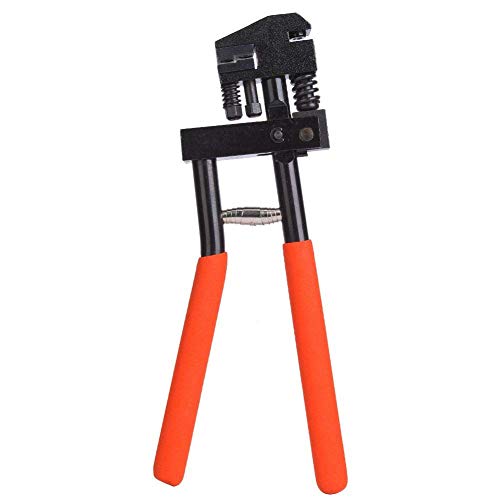 Lochzange aus Karbonstahl, Kanteneinsteller, Joggler, Panelblech, Bördelwerkzeug, 5 mm, Lochwerkzeug für Blechreparatur (rot) von VBNCUUIOPO