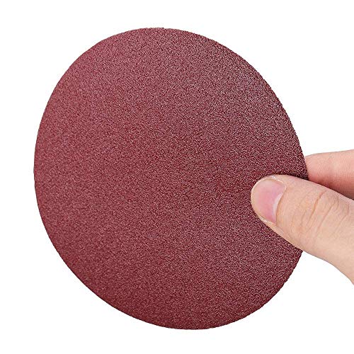 VBNCUUIOPO 100 Stück 12,7 cm Polier-Schleifpapierscheiben, Körnung 100, rund, Klettverschluss, Beflockung, Schleifen und Polieren VBNCUUIOPO 100 Stück 12,7 cm Polier-Schleifpapierscheiben, Körnung 100, rund, Klettverschluss, Beflockung, Schleifen und Polieren von VBNCUUIOPO