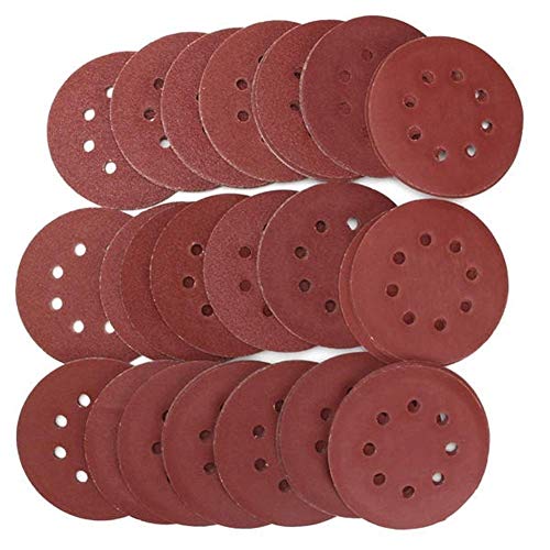 VBNCUUIOPO Abrasive Schleifpapier, 12,7 cm, Körnung 8 Löcher, 60/80/100/120/150/180/240, 105 Stück VBNCUUIOPO Abrasive Schleifpapier, 12,7 cm, Körnung 8 Löcher, 60/80/100/120/150/180/240, 105 Stück von VBNCUUIOPO