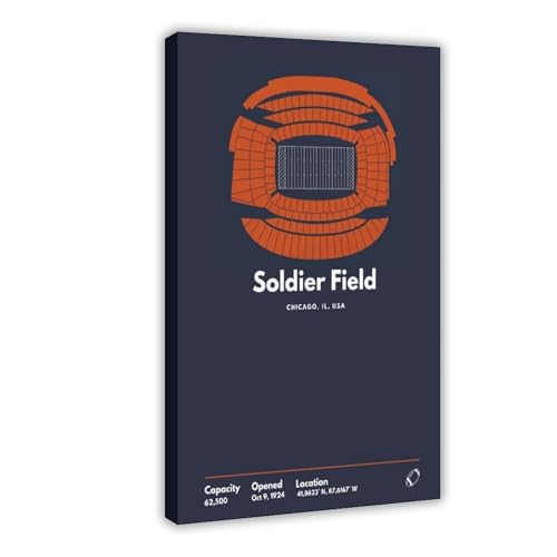 VBQHIR Poster auf Leinwand, Motiv: Chicago Bears, blanko, Schlafzimmer, Dekoration, Landschaftsdekoration, Geschenk, 50 x 75 cm VBQHIR Poster auf Leinwand, Motiv: Chicago Bears, blanko, Schlafzimmer, Dekoration, Landschaftsdekoration, Geschenk, 50 x 75 cm von VBQHIR