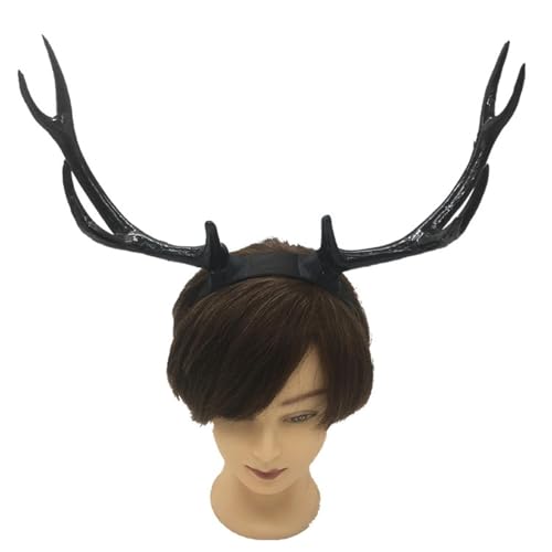 VBRYUAW 1 Stück Gothic Tier Schaf Teufel Hörner Stirnband Halloween Karneval Party Kostüm Requisiten Dämon Horn Kopfschmuck Cosplay Kopfbedeckung von VBRYUAW