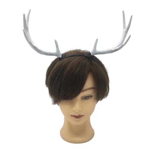 VBRYUAW 1 Stück Gothic Tier Schaf Teufel Hörner Stirnband Halloween Karneval Party Kostüm Requisiten Dämon Horn Kopfschmuck Cosplay Kopfbedeckung von VBRYUAW