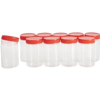 VBS Kunststoffboxen mit Schraubdeckel, 200 ml, 10 Stück VBS Kunststoffboxen mit Schraubdeckel, 200 ml, 10 Stück von Durchsichtig