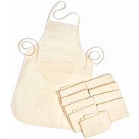 VBS Kinderschürzen mit Vordertasche, 10 Stück von Beige