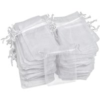 VBS Organzasäckchen "7,5 x 12 cm", 100 Stück - Weiß VBS Organzasäckchen "7,5 x 12 cm", 100 Stück - Weiß von VBS XXL