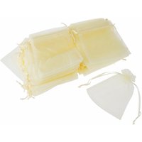 VBS Organzasäckchen "11,5 x 15 cm", 100 Stück - Creme von VBS XXL