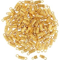 VBS Schraubverschlüsse "3,8 mm", 100 Stück - Goldfarben von Gold