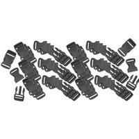 VBS Steckschnallen / Klickverschlüsse, Schwarz, 20 Stück - 25 mm von VBS XXL