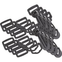VBS Taschenzubehör-Set "Karabiner, D-Ring und Leiterschnalle", 30-tlg - 20 mm von VBS XXL