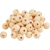 VBS Holzkugeln durchgebohrt - Ø 15 mm, 50 Stück von Beige