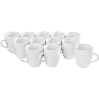 VBS Kaffeebecher "Bauchig", 12 Stück von Weiß