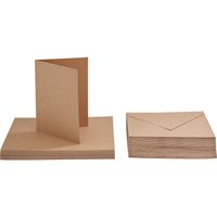 VBS Doppelkarten mit Umschlägen "Kraftpapier", 50 Stk. VBS Doppelkarten mit Umschlägen "Kraftpapier", 50 Stk. von VBS XXL