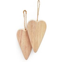 Holzherz-Anhänger, 2 Stück Holzherz-Anhänger, 2 Stück von VBS