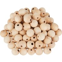 VBS Holzkugeln durchgebohrt "Ø 15 mm" - 100 Stück von Beige