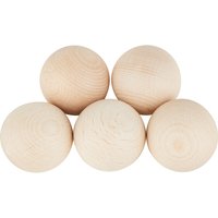 VBS Holzkugeln ohne Bohrung "Ø 40 mm" - 5 Stück von Beige