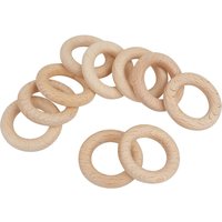 Holzringe - Ø 34 mm, 10 Stück Holzringe - Ø 34 mm, 10 Stück von VBS