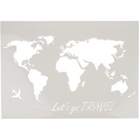 Schablone "Weltkarte lets go travel", A3 Schablone "Weltkarte lets go travel", A3 von VBS