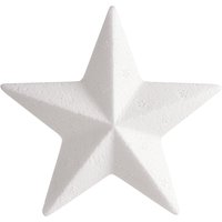 Styroporform Stern, 10 cm Styroporform Stern, 10 cm von Weiß