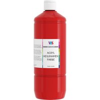 VBS Acryl-Keilrahmenfarbe, 1000 ml - Kadmiumrot von Rot