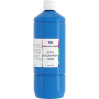 VBS Acryl-Keilrahmenfarbe, 1000 ml - Primärblau von Blau