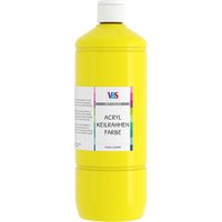 VBS Acryl-Keilrahmenfarbe, 1000 ml - Primärgelb von Gelb