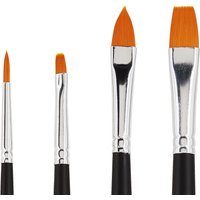 VBS Acryl Pinsel-Set, 4er-Set VBS Acryl Pinsel-Set, 4er-Set von Schwarz