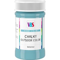 VBS Chalky Outdoor Color, 100ml - Antikblau von Blau
