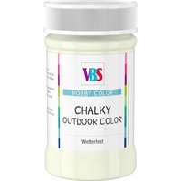 VBS Chalky Outdoor Color, 100ml - Antikweiß von Weiß