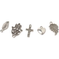 VBS Charms Anhänger Mix "Give me five" VBS Charms Anhänger Mix "Give me five" von Silber