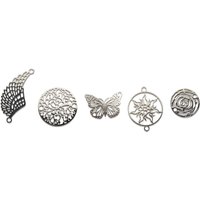 VBS Charms- Verbinder Mix, flach VBS Charms- Verbinder Mix, flach von Silber