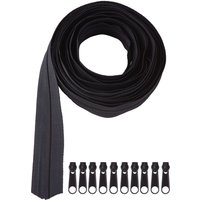 VBS Endlosreißverschluss-Set, inkl. 10 Zippern, 5 m - Schwarz VBS Endlosreißverschluss-Set, inkl. 10 Zippern, 5 m - Schwarz von VBS XXL