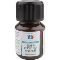 VBS Glas- & Porzellanmalfarbe, 30 ml - Braun von VBS