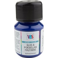 VBS Glas- & Porzellanmalfarbe, 30 ml - Brilliantblau von Blau