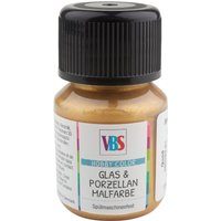 VBS Glas- & Porzellanmalfarbe, 30 ml - Gold von VBS