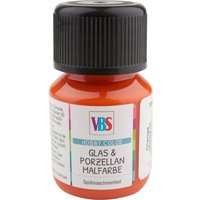 VBS Glas- & Porzellanmalfarbe, 30 ml - Orange von Orange
