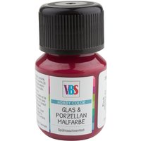 VBS Glas- & Porzellanmalfarbe, 30 ml - Pink von Rot