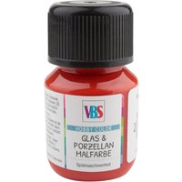 VBS Glas- & Porzellanmalfarbe, 30 ml - Rot von Rot