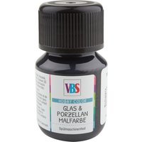 VBS Glas- & Porzellanmalfarbe, 30 ml - Schwarz von VBS